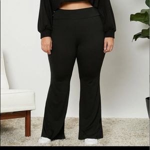 SHEIN 4xl black flare pants